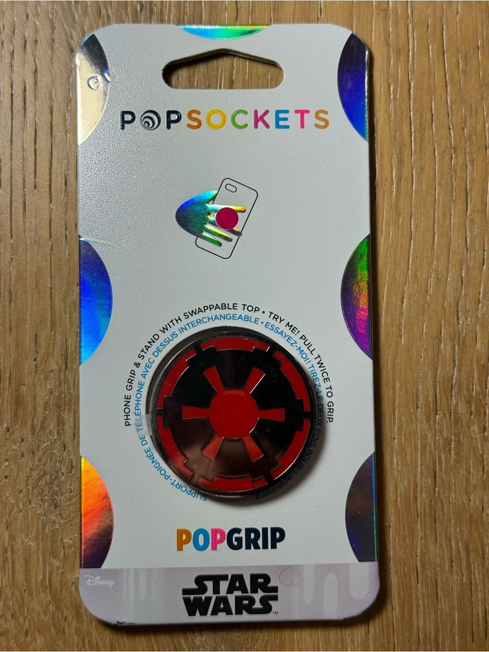 PopSockets PopGrip Star Wars Imperial Logo Phone Grip - Red & Black